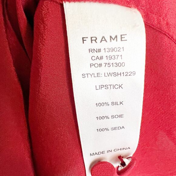 Frame Denim Rust Button-Up Blouse - Picture 6 of 6